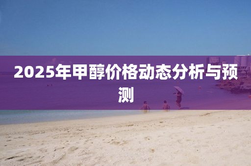 2025年甲醇价格动态分析与预测