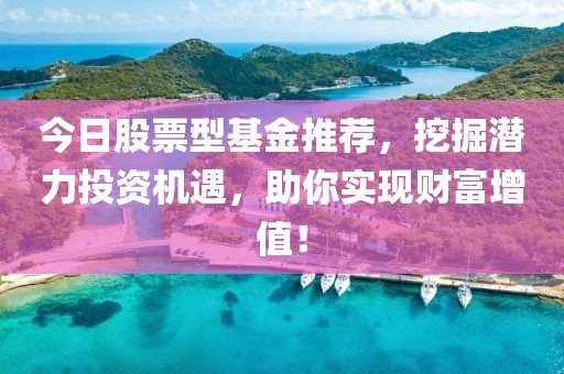 今日股票型基金推荐，挖掘潜力投资机遇，助你实现财富增值！