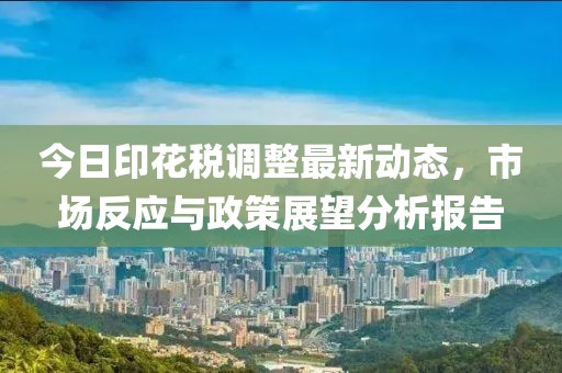 今日印花税调整最新动态，市场反应与政策展望分析报告