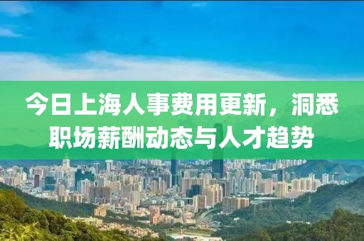 今日上海人事费用更新，洞悉职场薪酬动态与人才趋势