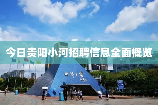 今日贵阳小河招聘信息全面概览