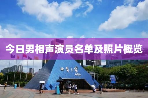 今日男相声演员名单及照片概览