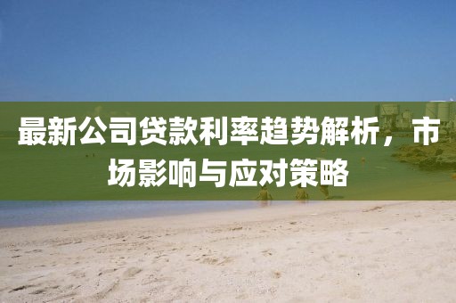 最新公司贷款利率趋势解析，市场影响与应对策略