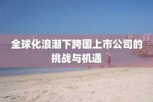 全球化浪潮下跨国上市公司的挑战与机遇