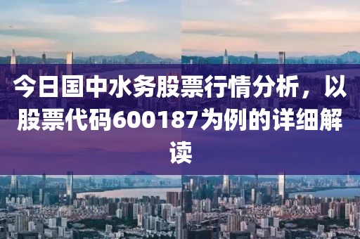 今日国中水务股票行情分析，以股票代码600187为例的详细解读