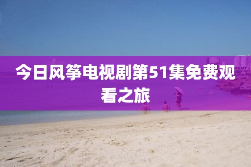 今日风筝电视剧第51集免费观看之旅