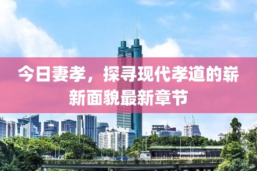 今日妻孝，探寻现代孝道的崭新面貌最新章节