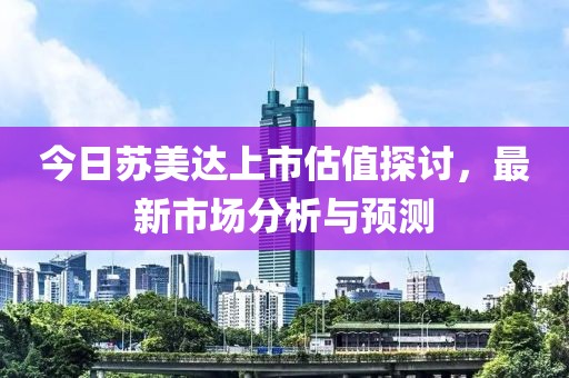 今日苏美达上市估值探讨，最新市场分析与预测