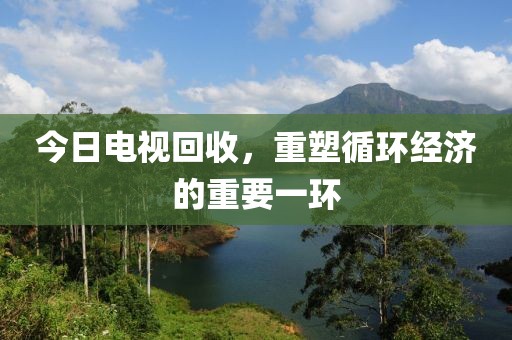 今日电视回收，重塑循环经济的重要一环