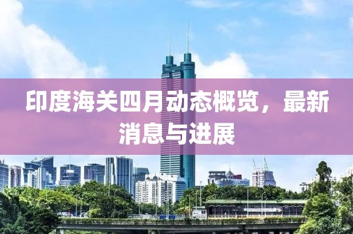 印度海关四月动态概览，最新消息与进展