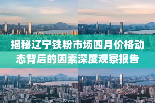 揭秘辽宁铁粉市场四月价格动态背后的因素深度观察报告