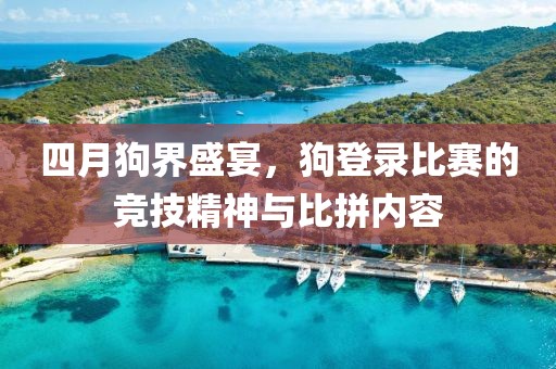 四月狗界盛宴，狗登录比赛的竞技精神与比拼内容