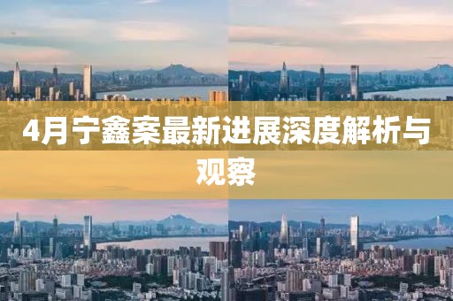 4月宁鑫案最新进展深度解析与观察