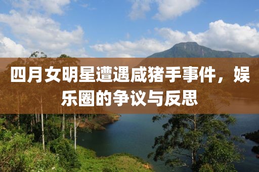 四月女明星遭遇咸猪手事件，娱乐圈的争议与反思