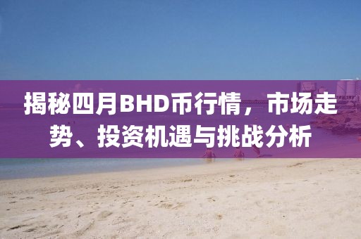 揭秘四月BHD币行情，市场走势、投资机遇与挑战分析