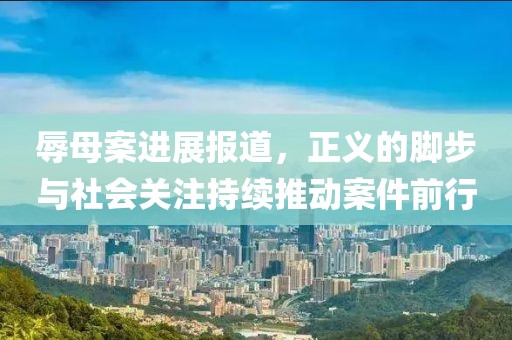 辱母案进展报道，正义的脚步与社会关注持续推动案件前行