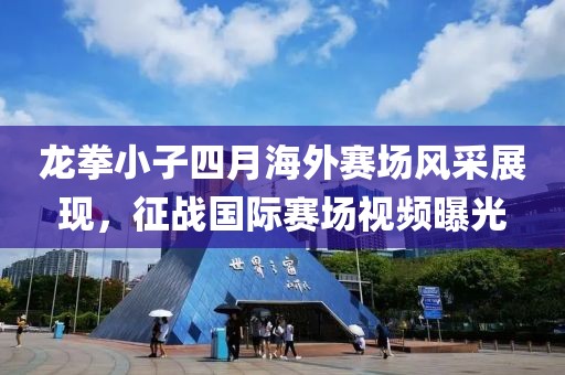 龙拳小子四月海外赛场风采展现，征战国际赛场视频曝光