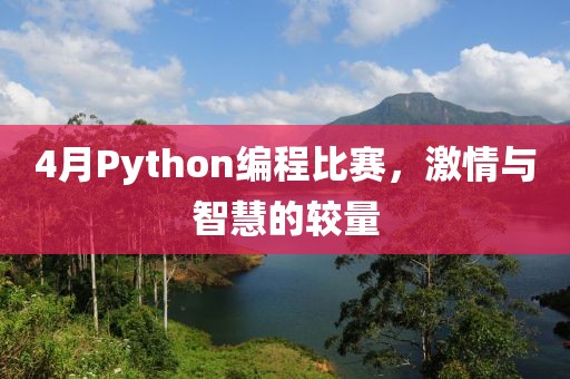 4月Python编程比赛，激情与智慧的较量