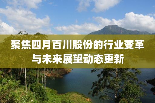 聚焦四月百川股份的行业变革与未来展望动态更新