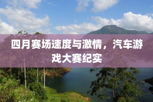 四月赛场速度与激情，汽车游戏大赛纪实