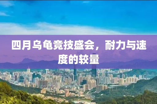 四月乌龟竞技盛会，耐力与速度的较量