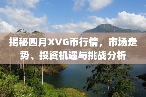 揭秘四月XVG币行情，市场走势、投资机遇与挑战分析