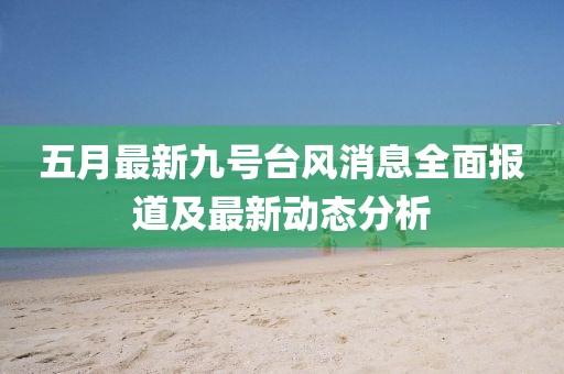 五月最新九号台风消息全面报道及最新动态分析