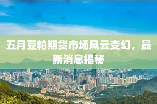 五月豆粕期货市场风云变幻，最新消息揭秘