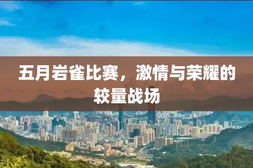五月岩雀比赛，激情与荣耀的较量战场