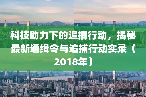 科技助力下的追捕行动，揭秘最新通缉令与追捕行动实录（2018年）