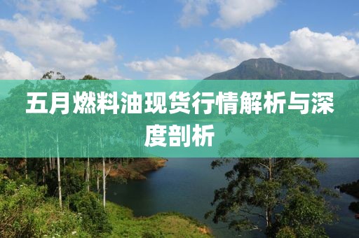 五月燃料油现货行情解析与深度剖析