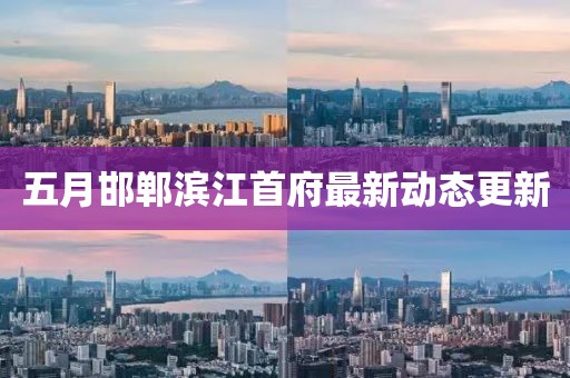 五月邯郸滨江首府最新动态更新