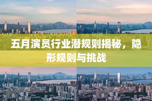 五月演员行业潜规则揭秘，隐形规则与挑战