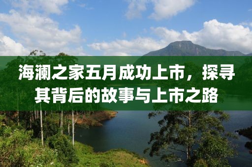 海澜之家五月成功上市，探寻其背后的故事与上市之路