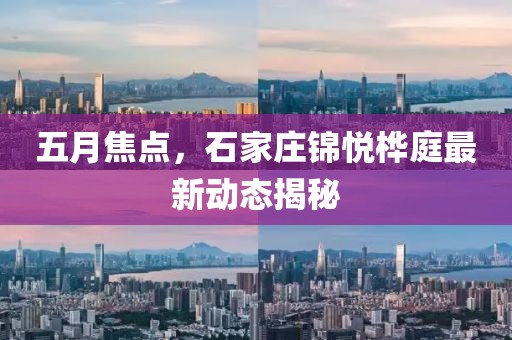 五月焦点，石家庄锦悦桦庭最新动态揭秘