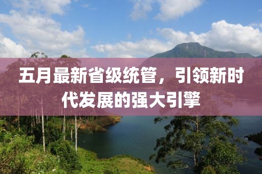 五月最新省级统管，引领新时代发展的强大引擎