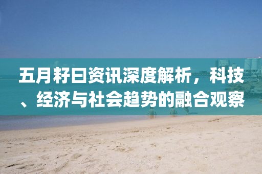 五月籽曰资讯深度解析，科技、经济与社会趋势的融合观察