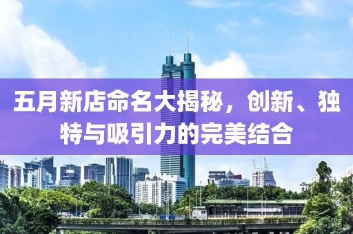 五月新店命名大揭秘，创新、独特与吸引力的完美结合