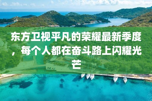 东方卫视平凡的荣耀最新季度，每个人都在奋斗路上闪耀光芒