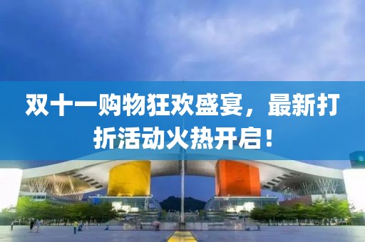 双十一购物狂欢盛宴，最新打折活动火热开启！