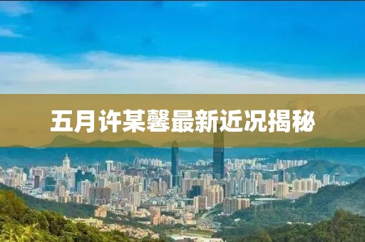 五月许某馨最新近况揭秘