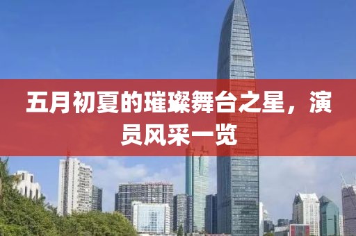 五月初夏的璀璨舞台之星，演员风采一览