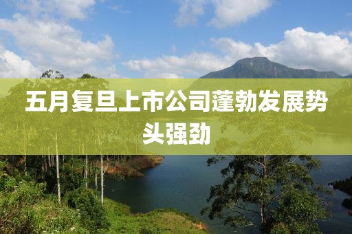 五月复旦上市公司蓬勃发展势头强劲