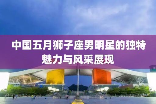 中国五月狮子座男明星的独特魅力与风采展现