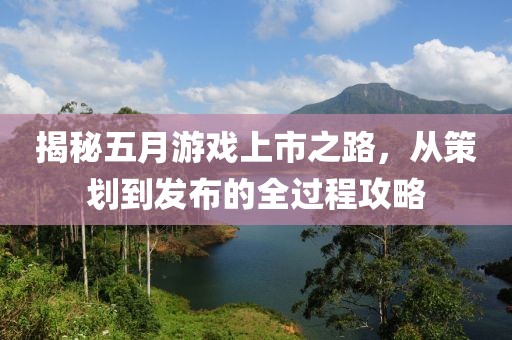 揭秘五月游戏上市之路，从策划到发布的全过程攻略