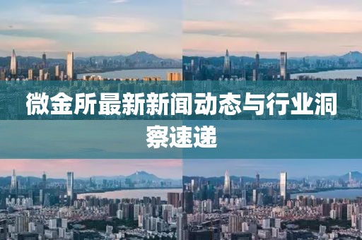 微金所最新新闻动态与行业洞察速递