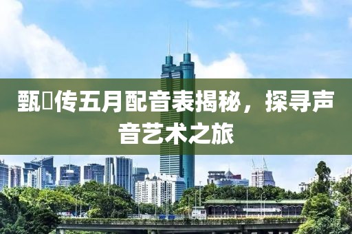 甄嬛传五月配音表揭秘，探寻声音艺术之旅