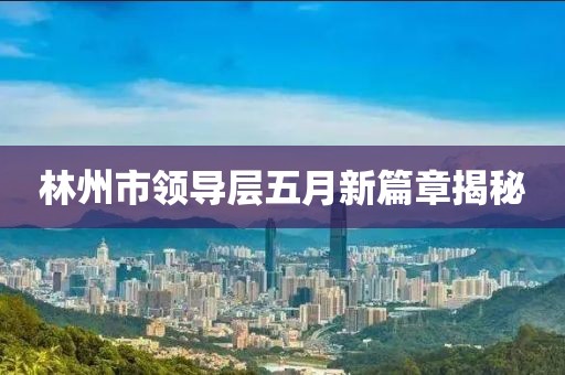 林州市领导层五月新篇章揭秘