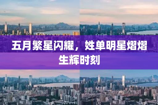 五月繁星闪耀，姓单明星熠熠生辉时刻
