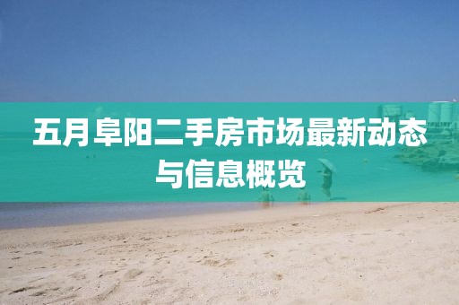 五月阜阳二手房市场最新动态与信息概览